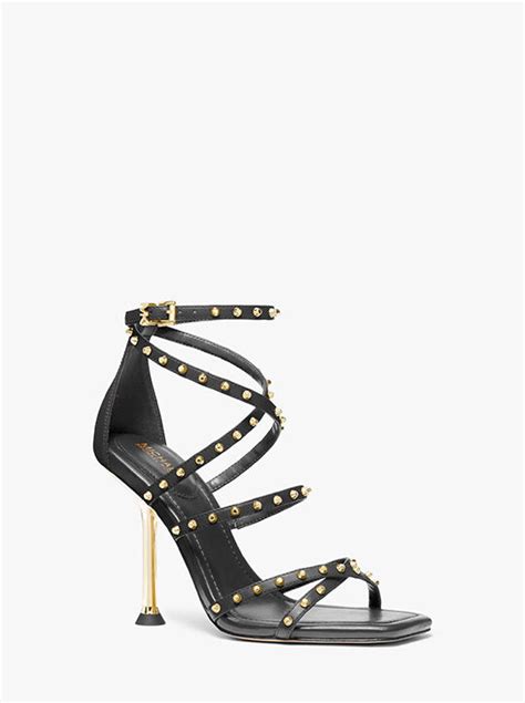 Imani Studded Leather Sandal 